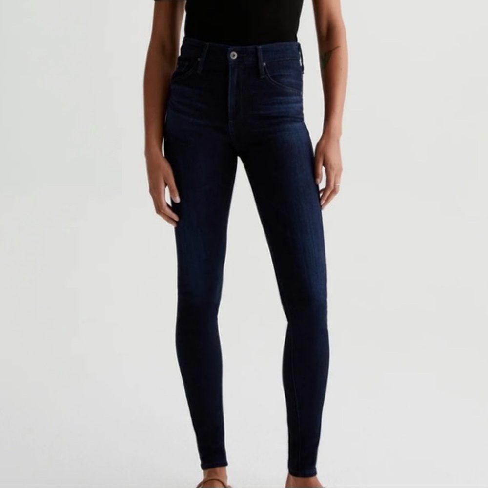 AG Adriano Goldschmied High Rise Dark Indigo Jeans